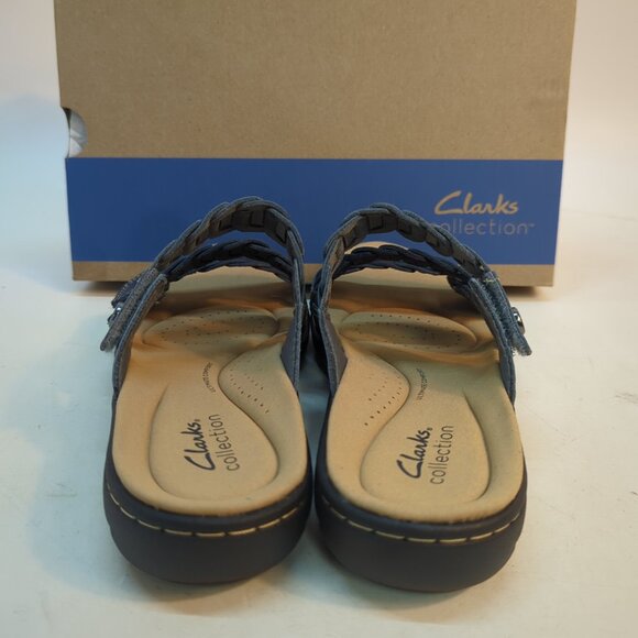 Clarks Laurieann Hope Slip On Women's Sandal US 8 Navy Blue - Picture 3 of 8